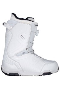 Snowboard Boots Strong White Atop Speed Lacing