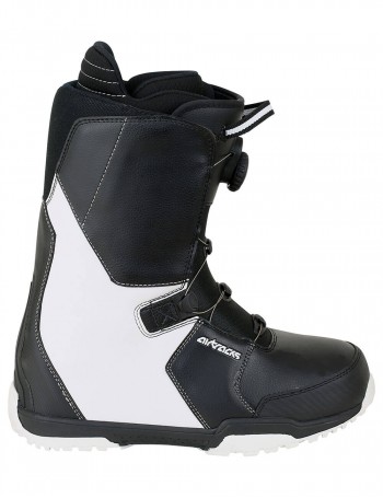 Snowboard Boots Savage White Atop Speed Lacing